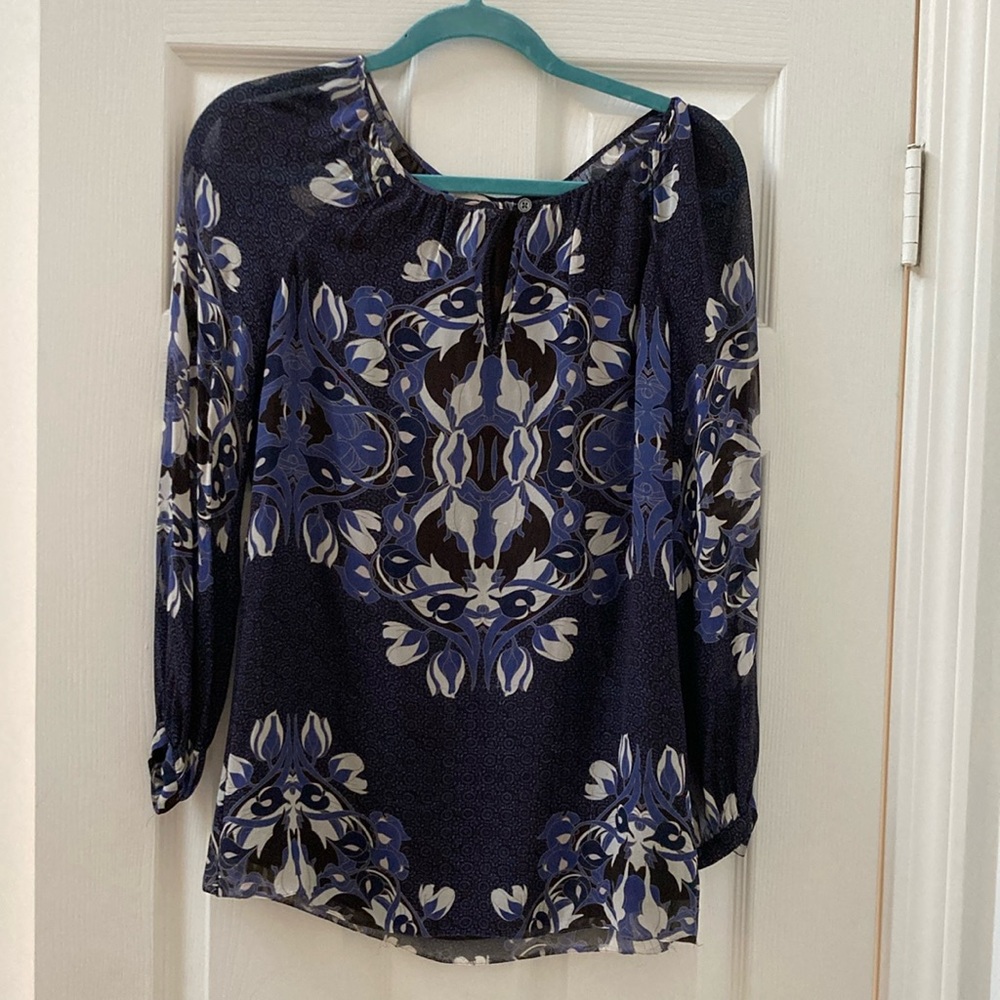 Tory Burch Floral Silk Blouse 2